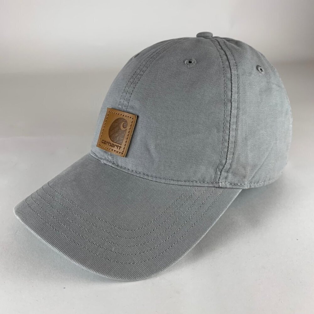 Carhartt Unisex Gray Relaxed Fit Strapback Adjustable Hat